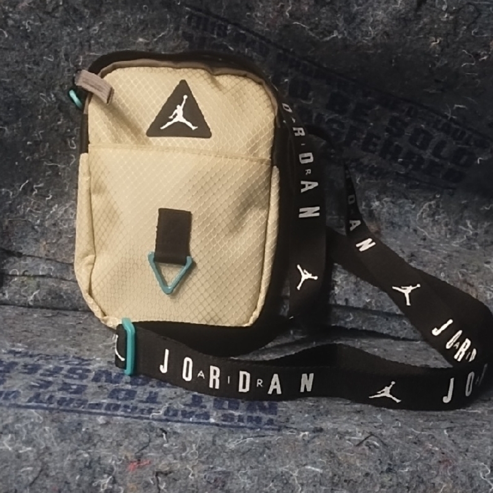 Jordan Blue and Black Crossbody Bag with Sporty Design